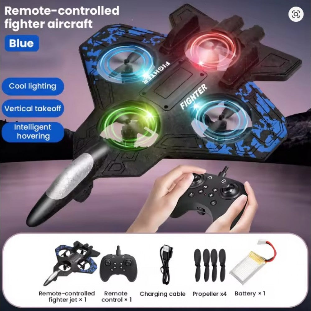 Rc Glider Flying Toy With Light Jet Airplane 2.4G EPP Stunt Remote Control Foam Fighter Plane