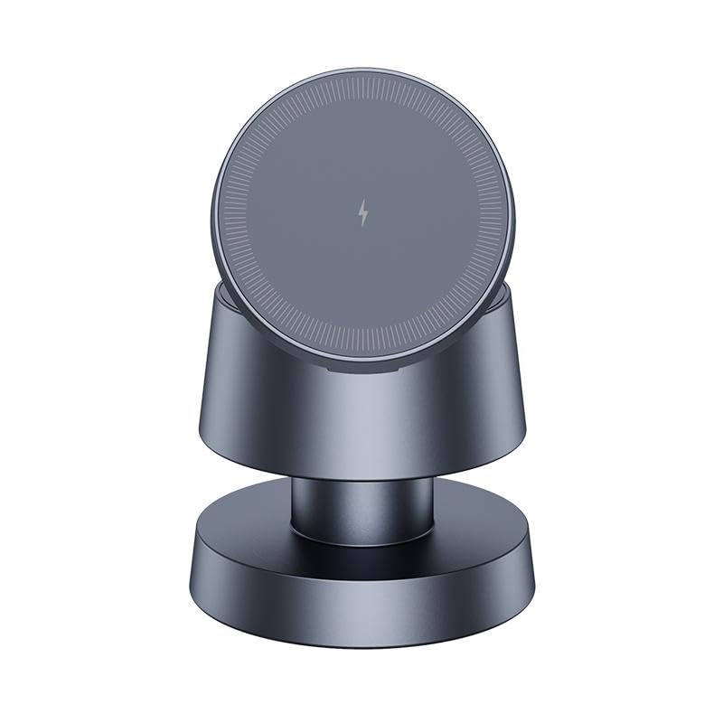 Mushroom Light Charger 4 In 1 Mini Car Magnetic Watch Support Ambient Fast Bracket Lamp Compatible for iPhone 16/15/14/13/12 Series, Along with AirPods, and Apple Watch