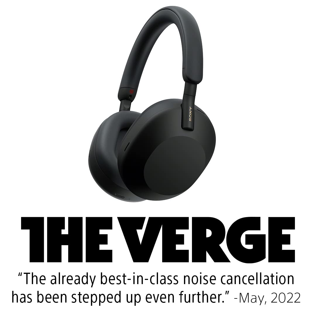 SO'NY  Best Active Noise Cancelling Wireless Bluetooth Over Ear Headphones with Mic for Clear