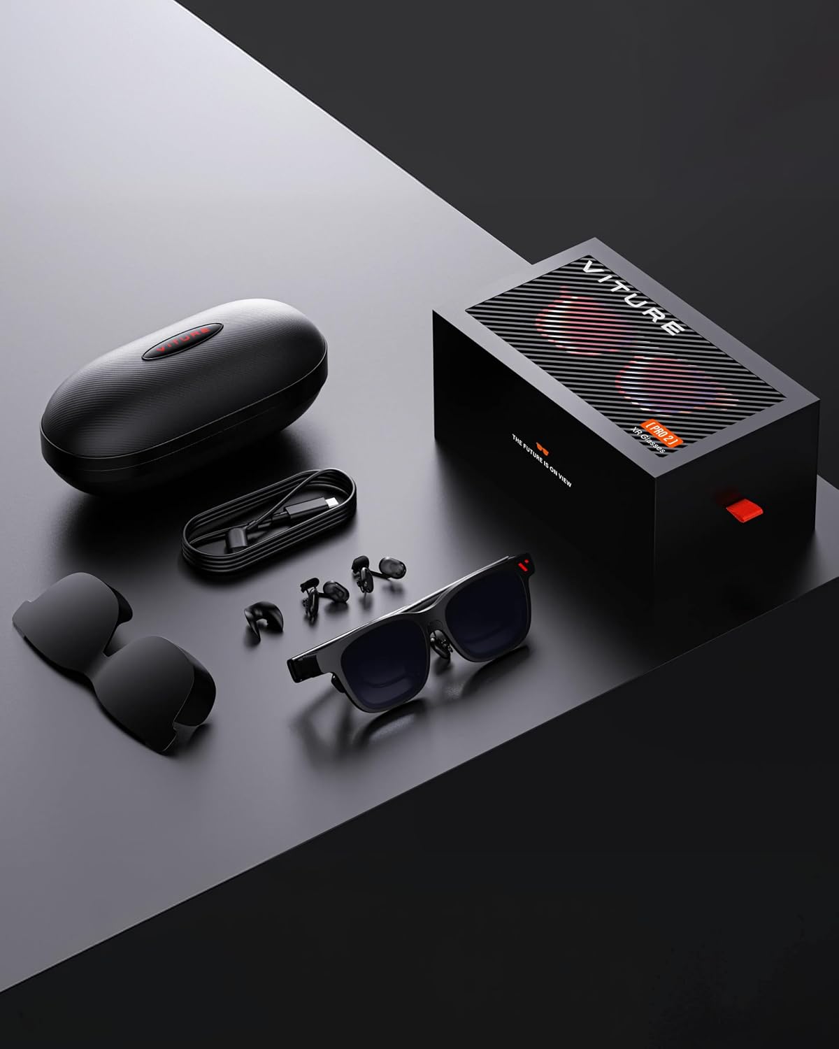 Pro 2 XR/AR VIRTURE  Glasses for Gaming XR, Travel and Work, 146 Inch |