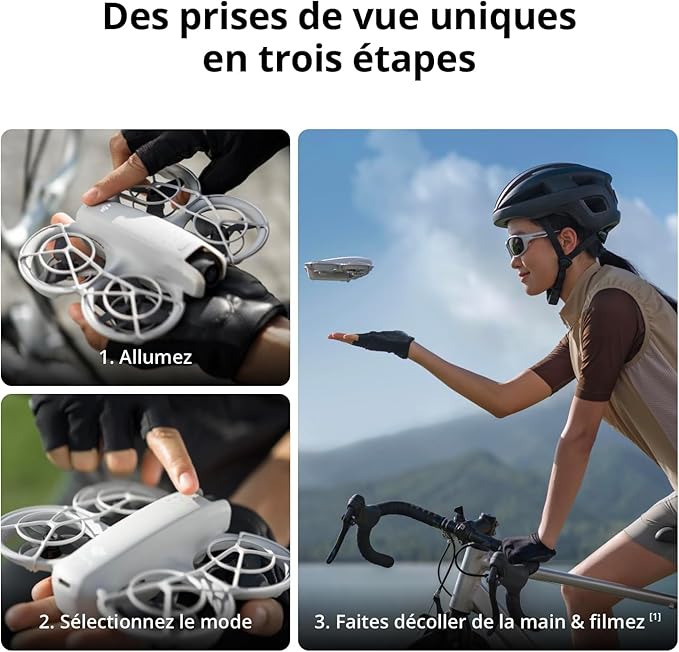 DJI Neo Drone Fly More Combo, Mini Drone with 4K UHD Camera for Adults ,  Under 249 g, 3-Axis Gimbal Stabilization, 10km Video Transmission, Auto Return & More features