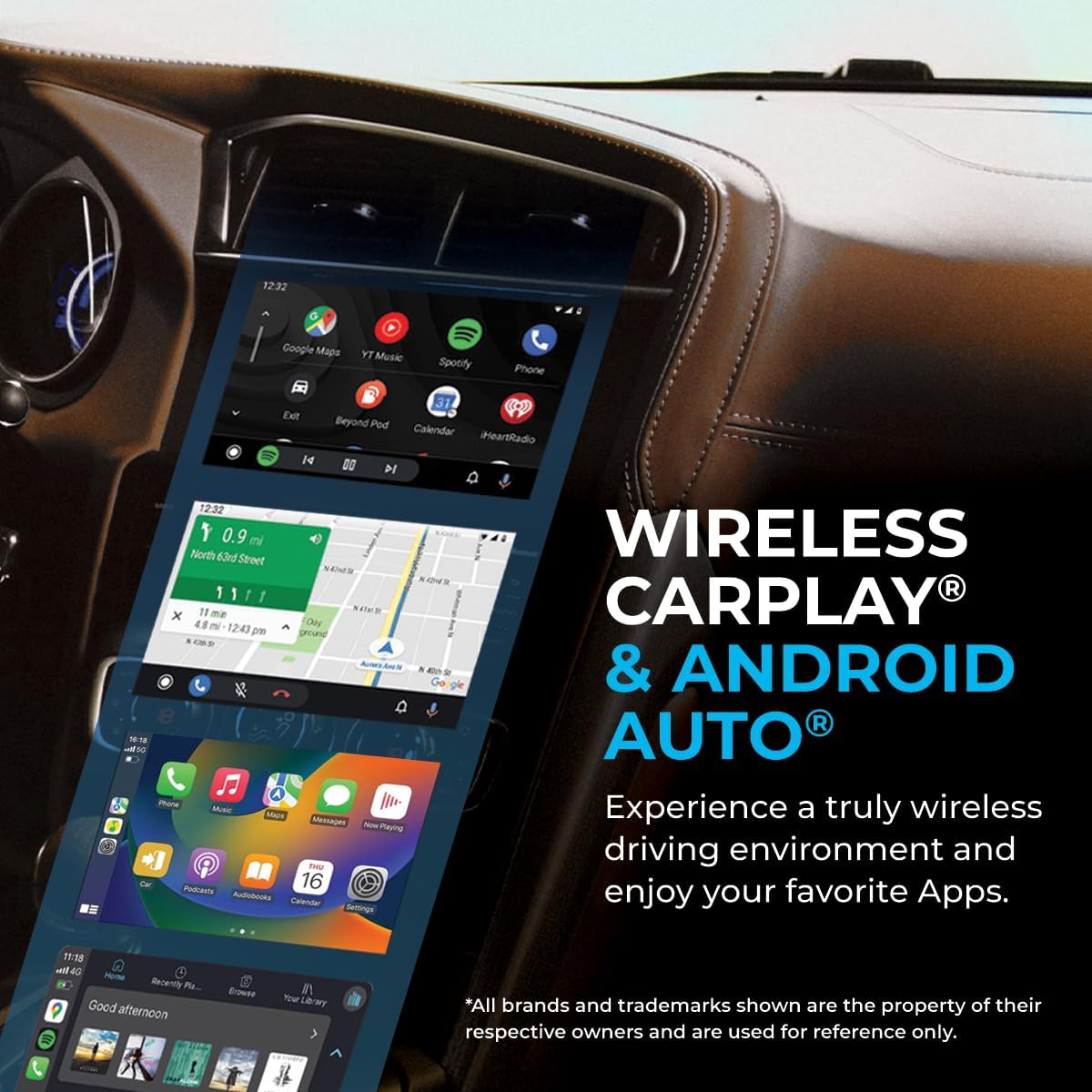 Auto_Sky CarPlay TV Adapter – Convert Any Wired CarPlay to Wireless CarPlay - Plug in a TV Stick to Stream Netflix, YouTube, and More