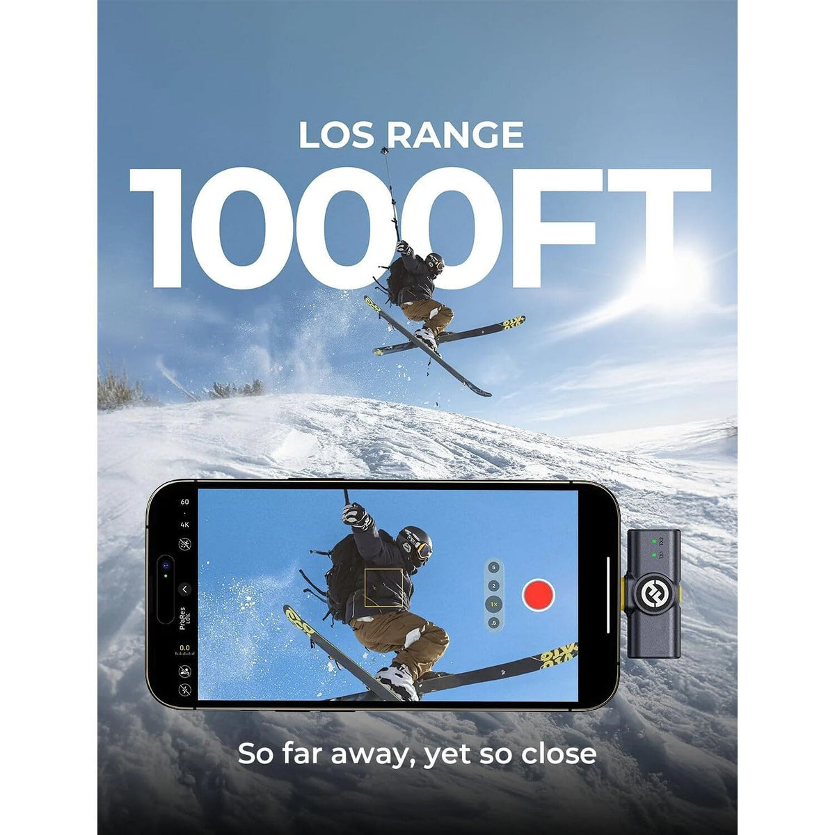 Holy'land Lark M/2 Wireless Microphone for iPhone/Camera/Android/PC, 48kHz/24-bit High Fidelity Audio