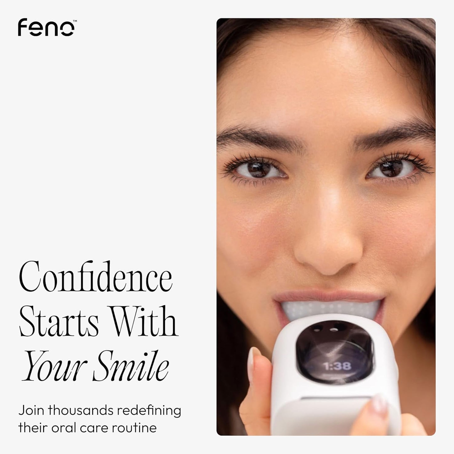 FNO Smart U-shaped Electric Toothbrush for Adult (White)