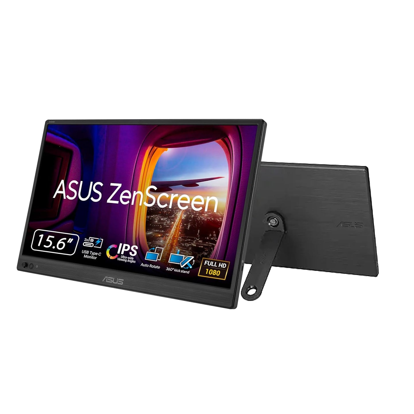 Zen-Screen 14.6 Inch IPS Full HD Portable Display with USB-C HDMI and Protective Sleeve