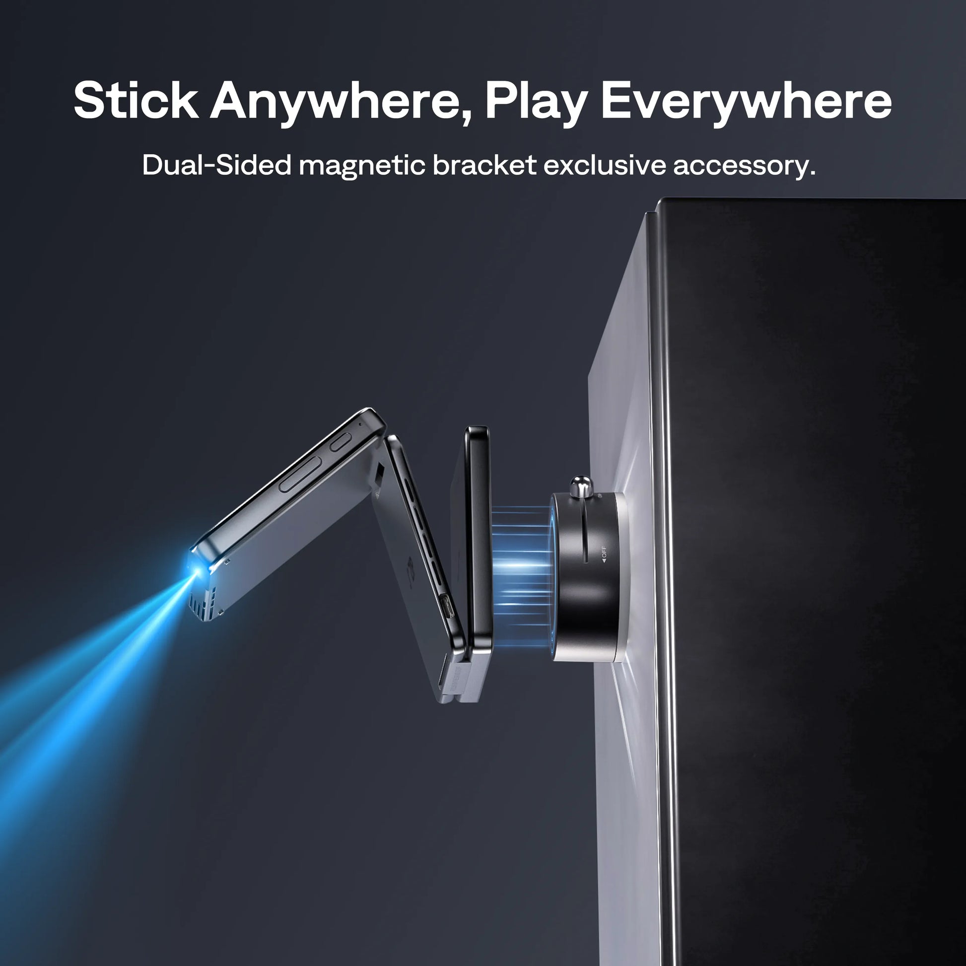 Aurzen ZIP Accessories - Wireless HDMI CastPlay & MagPlay Mount for Cable-Free Projection on Any Surface | Expandable 3H Playtime