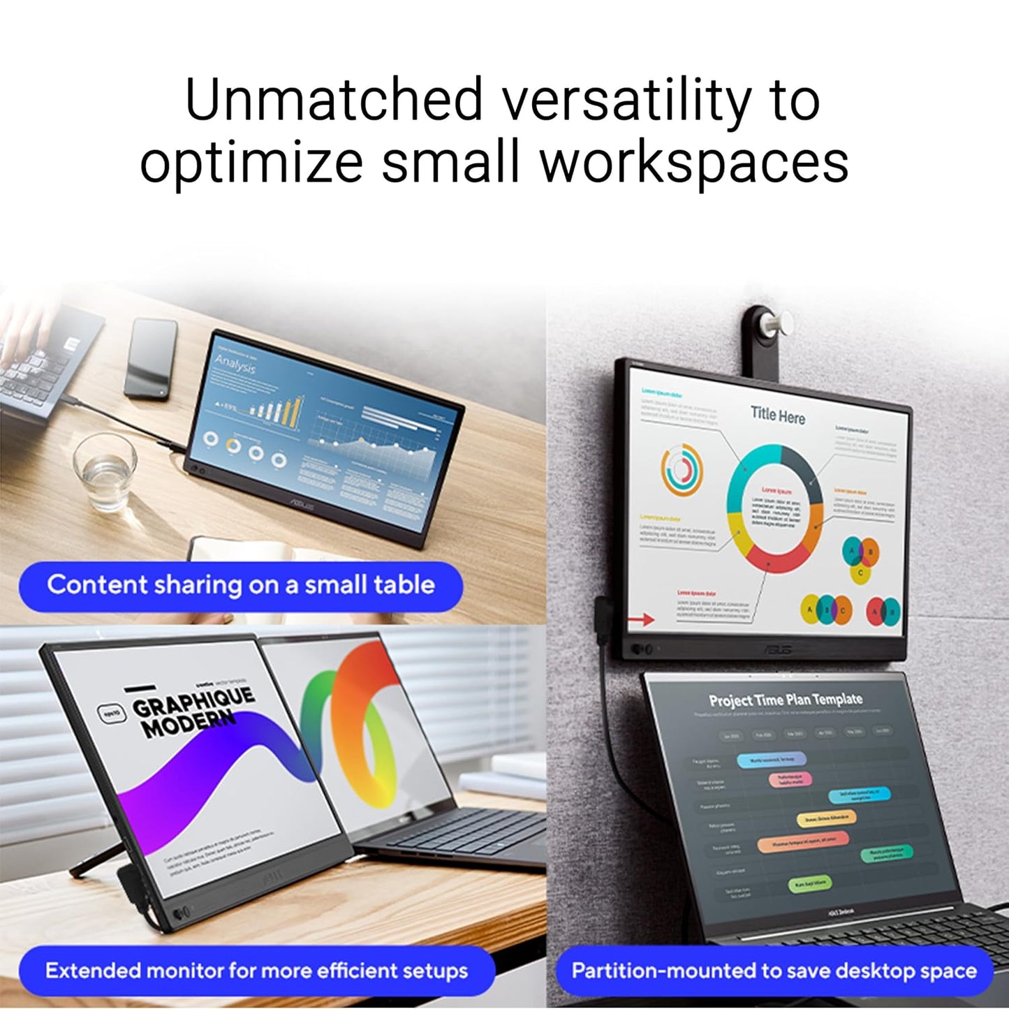 Zen-Screen 14.6 Inch IPS Full HD Portable Display with USB-C HDMI and Protective Sleeve