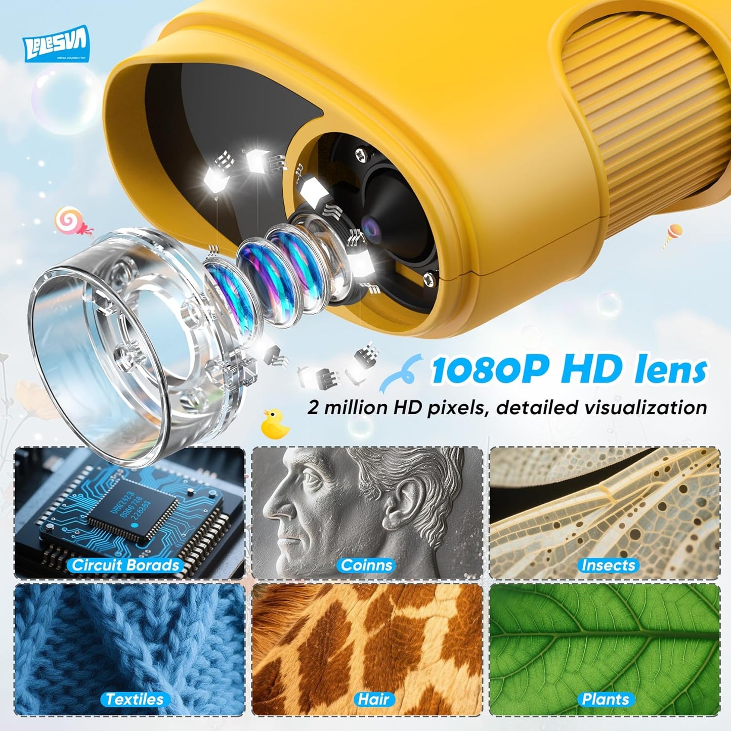 4K HD Digital Pocket Microscope Camera – Explore the Invisible World in Stunning Detail