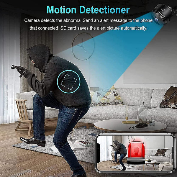 Portable Mini Rechargeable Wi-Fi CCTV Live Camera, 1080P 64 GB Storage Capacity 1 Channel, magnet-48