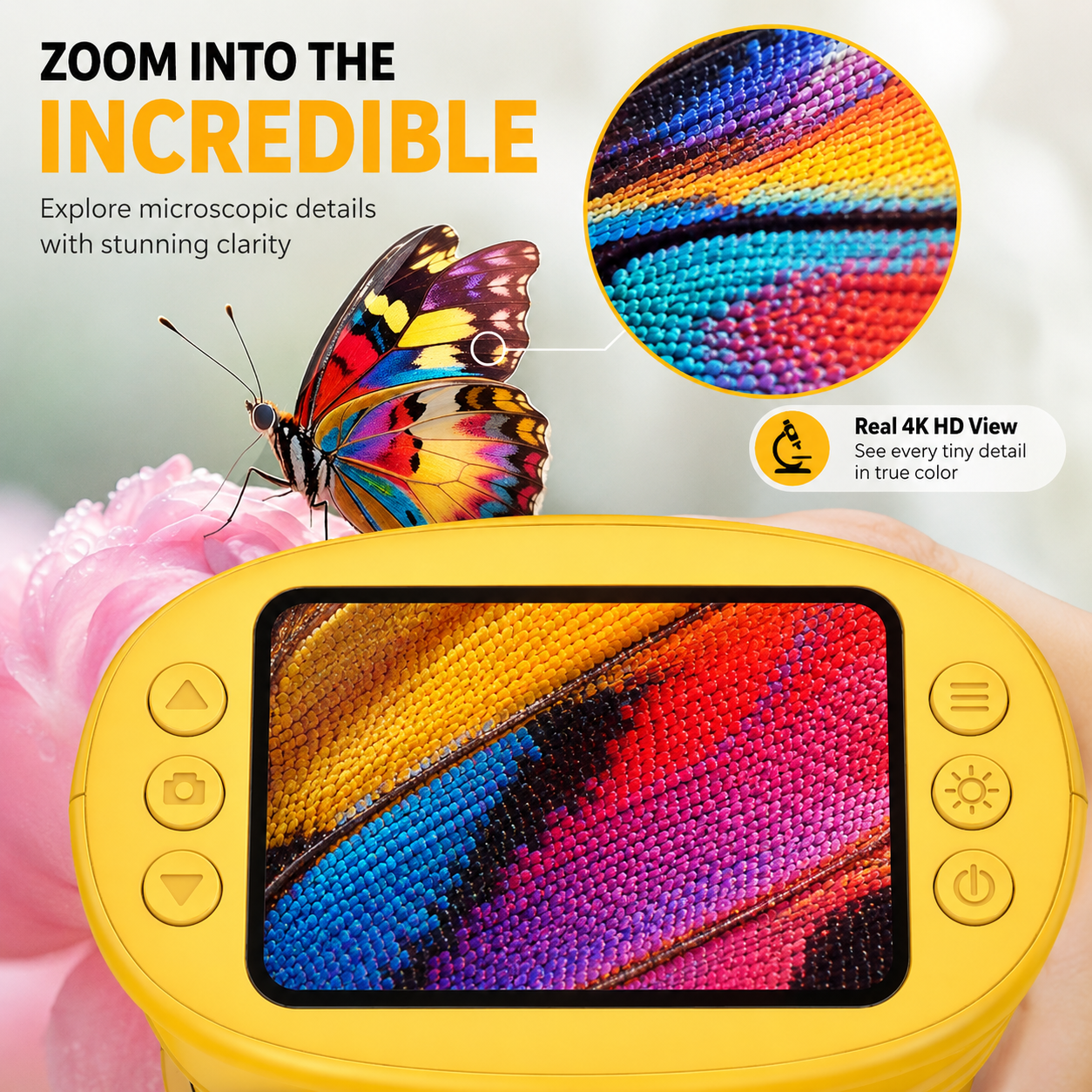 4K HD Digital Pocket Microscope Camera – Explore the Invisible World in Stunning Detail
