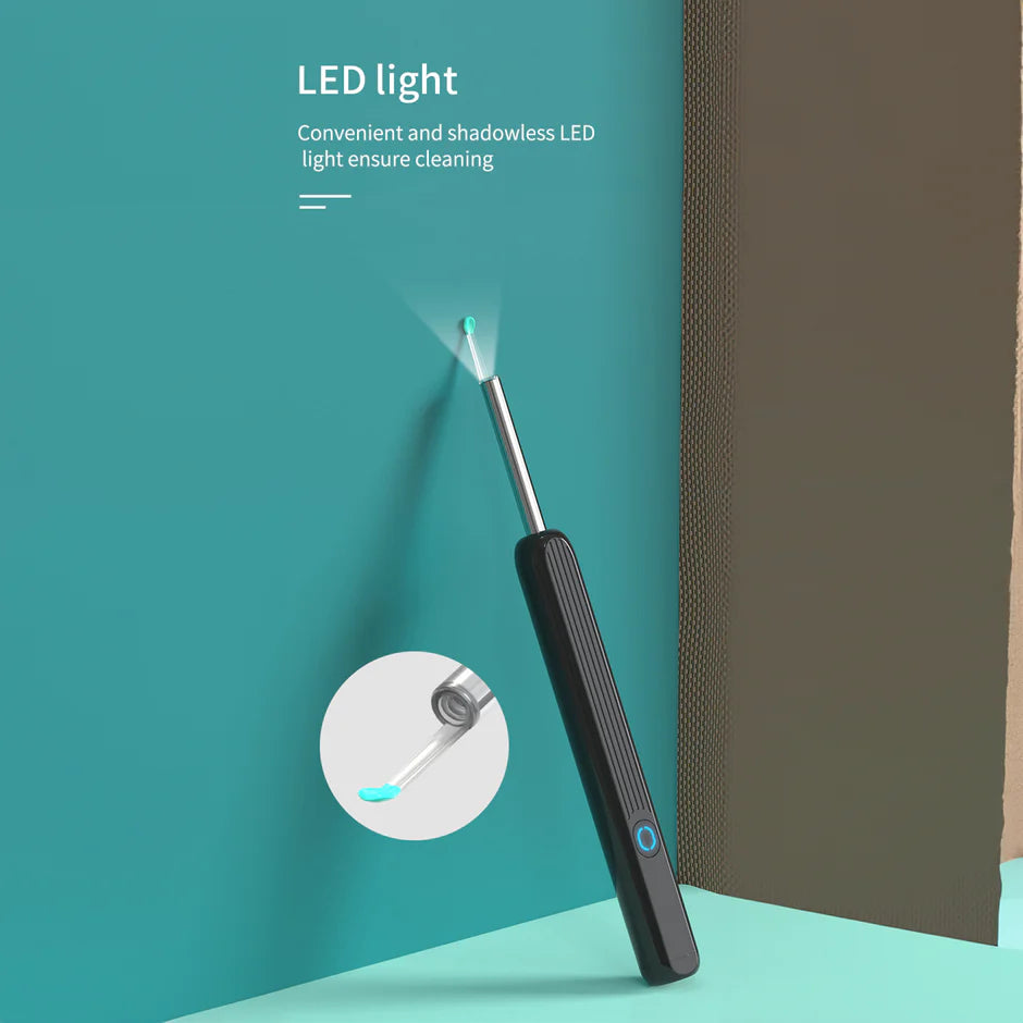 Ear Cleaner High Precision Ear Wax Removal Tool with Camera & LED Light