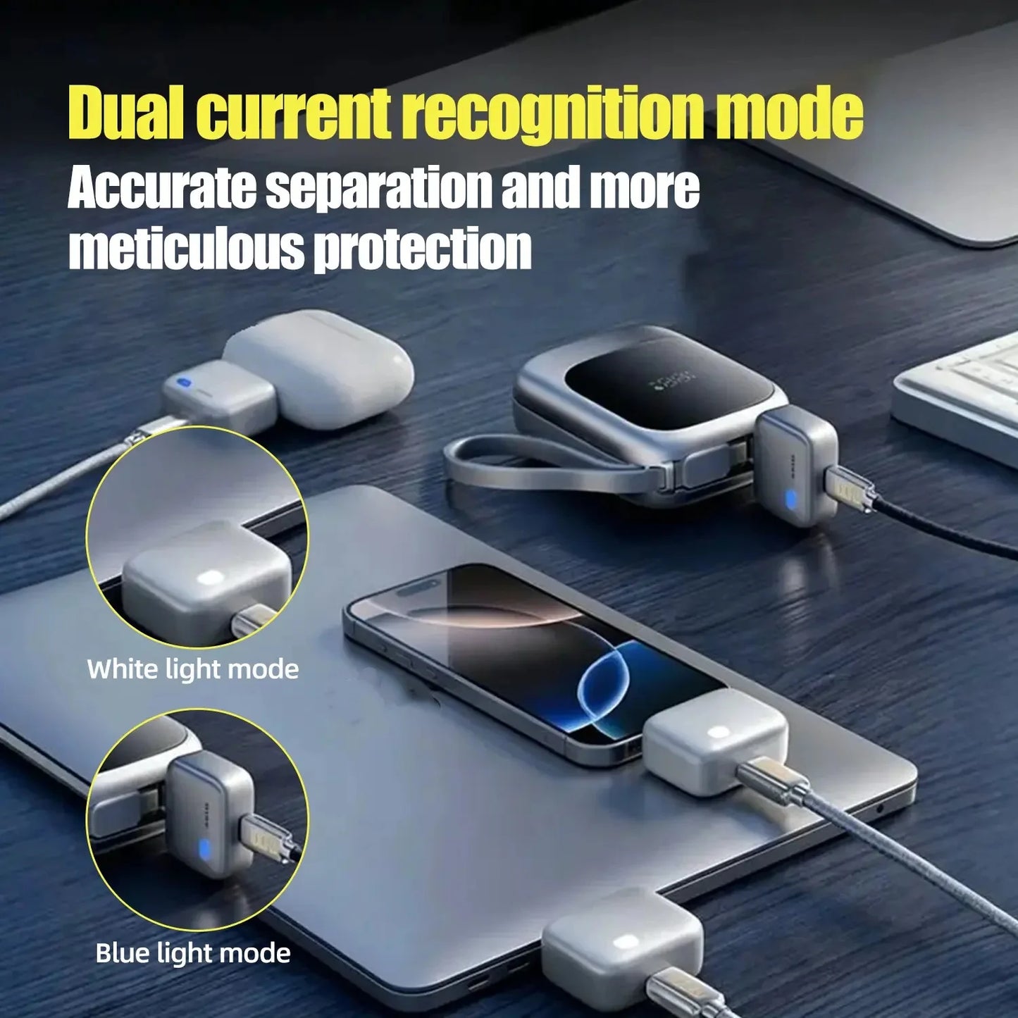 Auto Disconnect Charging Adapter 140w Smart Auto Stop Charging Protector for & Physical Power Breaker to Overcharging High Wattage Cable Guard